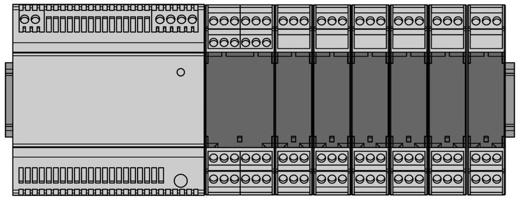 Group control device 7 7.3.2 Steps during initial operation Mount DIN-rail connectors. Refer to chapter 5.4.3 Group control device works only, when DIN-rail connectors are used.
