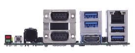 I/O Boards for Pico-ITX Boards AX93299 Specification: 1 x RS-232/422/485, 1 x RS-232, 1 x Audio (Mic-in/Line-in/Line-out), 4 x USB 3.