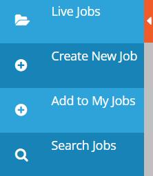 NB: Some clients have a Create New Job tile on their homepage which will go to the same place as the above two steps.