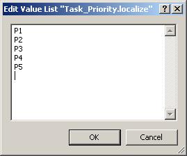 Administrative Preferences To modify a value list: 1. Click next to name of the list you want to modify, and then click Edit at the bottom of the list. The value list editor appears. 2.