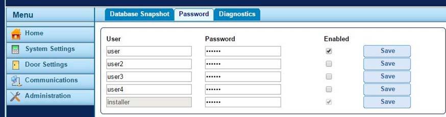 5.5 Changing a User Name & Password NOTE: Passwords must be 6-16 characters, numbers or letters, and are case-sensitive.