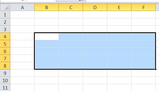 Microsoft Excel Cursors Selecting Cells The cursor changes into a white cross when cells are selected.