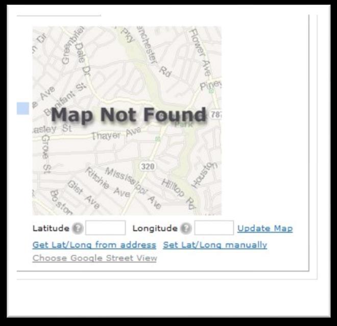 automatically If map is not found, edit by selecting the option