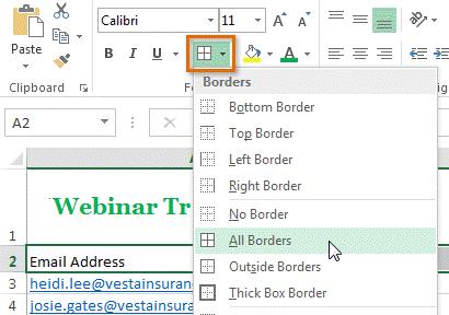 Add A Border Cell borders and fill colors allow you to create clear and defined boundaries for different sections of your worksheet.