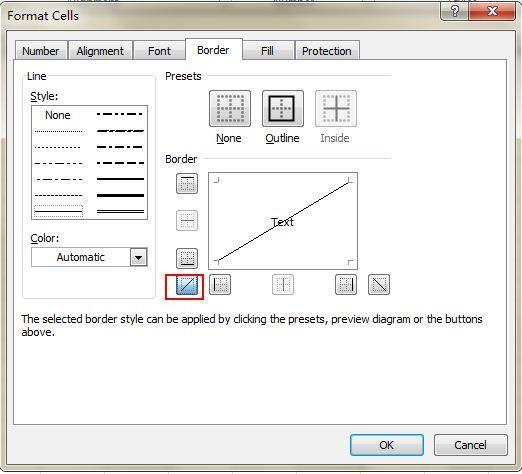 Add A Diagonal Line To A Cell When creating a classmate address list, for example, you may need a diagonal link in the first cell to separate different attributes of rows and columns. How to make it?
