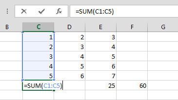 Formulas & Function AutoSum The most common mathematical operation is addition.