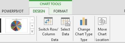 Charts Chart Types To Chang the chart type, first select the chart.