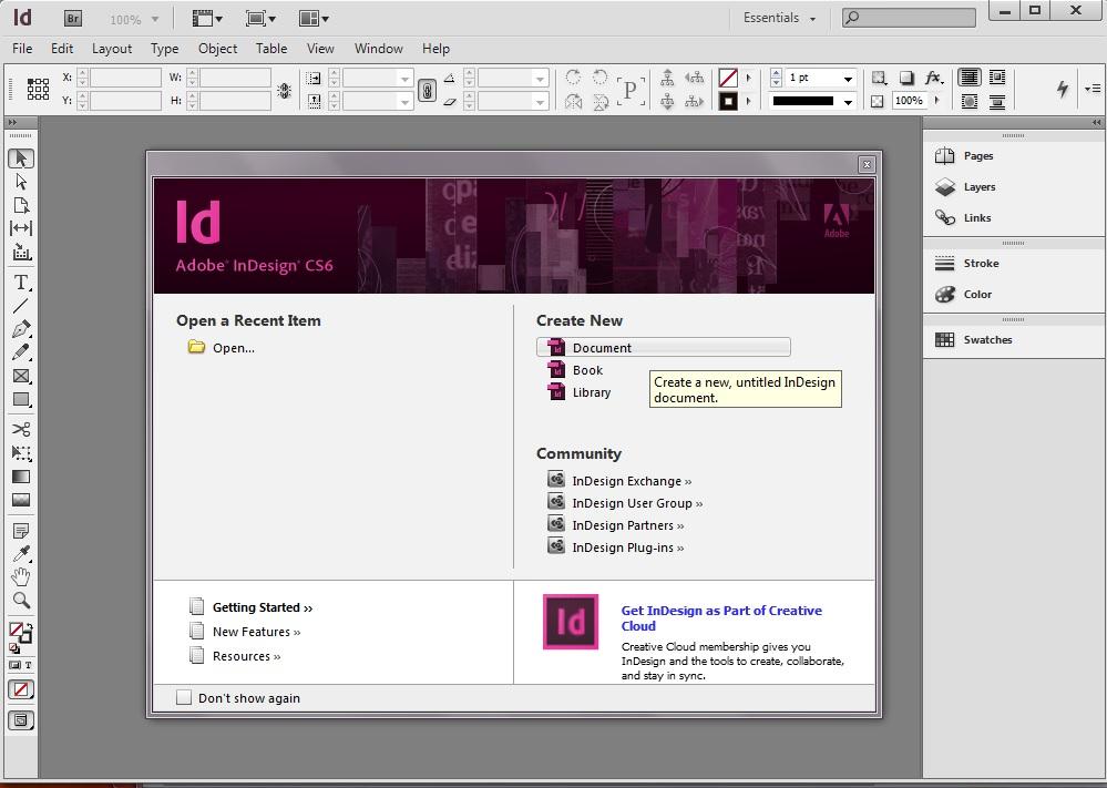 Click on Document on the right side of the pink and black box in the center of your screen.