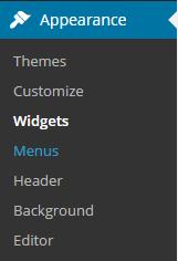 To add a new widget to your sidebar or footer 1.