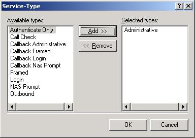 7. Select Administrative, click Add, then click OK. 8.