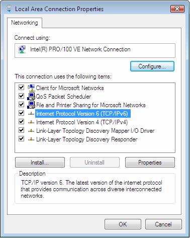 Wireless Access Point User Guide Checking TCP/IP Settings - Windows Vista 1. Select Control Panel - Network Connections. 2. Right click the Local Area Connection Status and choose Properties.