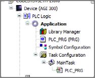 To upload a PLC project from the HMI, select the source upload command from the file menu and select the PLC from the device list as shown in the following figure.