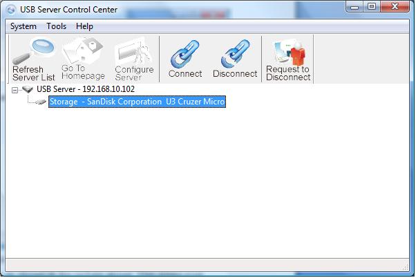 Connect: Select the USB device listed on the utility and click to establish connection.