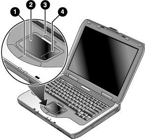 Basic Operation To Use the TouchPad The TouchPad includes an on-off button so you can turn off the TouchPad to avoid moving the pointer accidentally when you are typing.