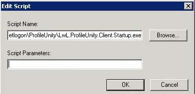execute ProfileUnity. Script Name: \\training.local\netlogon\profileunity\lwl.profileunity.client.