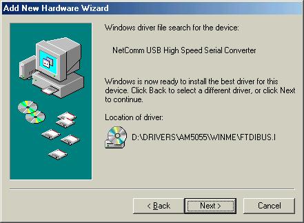 select "Specify the location of the driver (Advanced)" and then click "Next>". 2.