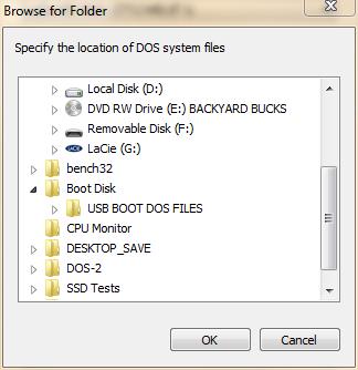 NOTES: 2GB and under: Choose FAT for the file system. 4GB and over choose FAT32 for the file system. Do not choose NTFS.