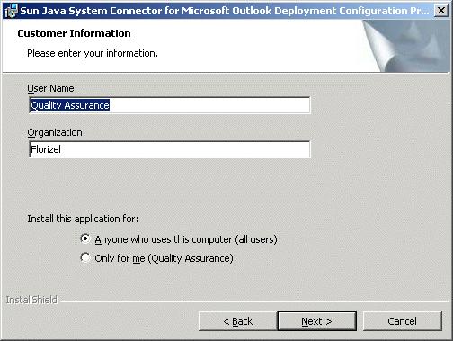 The InstallShield Wizard then asks whether you want to perform a Complete or Custom installation.