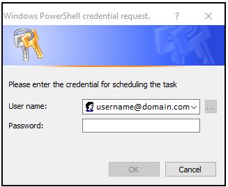 Once Clicked on OK an authentication pop up window will appear asking for Username and password as shown