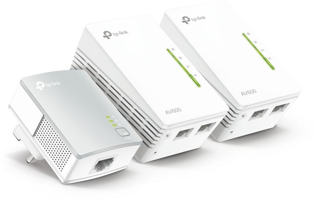 AV600 Powerline Wi-Fi 3-pack Kit Extend Wi-Fi to Every Room