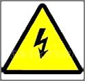 While working at the device the place below has to be vacated Beware of electrical shock Make sure the electrical connection is carried out by qualified personnel.