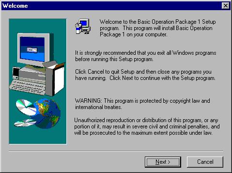 Install Basic Operation Package (BOP) Software Install the BOP software after installing and