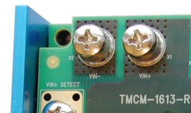 TMCM-1613 / TMCM-1613-REC Hardware Manual (V0.91 / 2016-MAR-29) 9 Add external power supply capacitors!