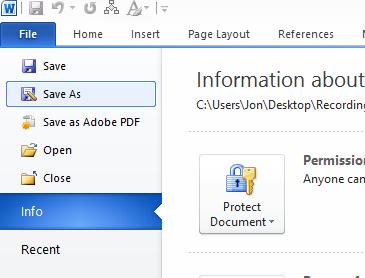 Figure 1 Change File Type 1 3. Then change your Save as Type to.