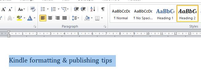 Figure 7 Missing Heading Styles Step 2 Adding these Heading Styles to your ebook You ve actually done the hard work now!