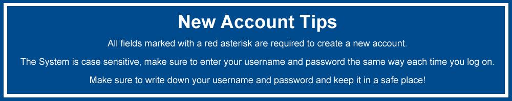 D. Submit Information and Create Account Click on