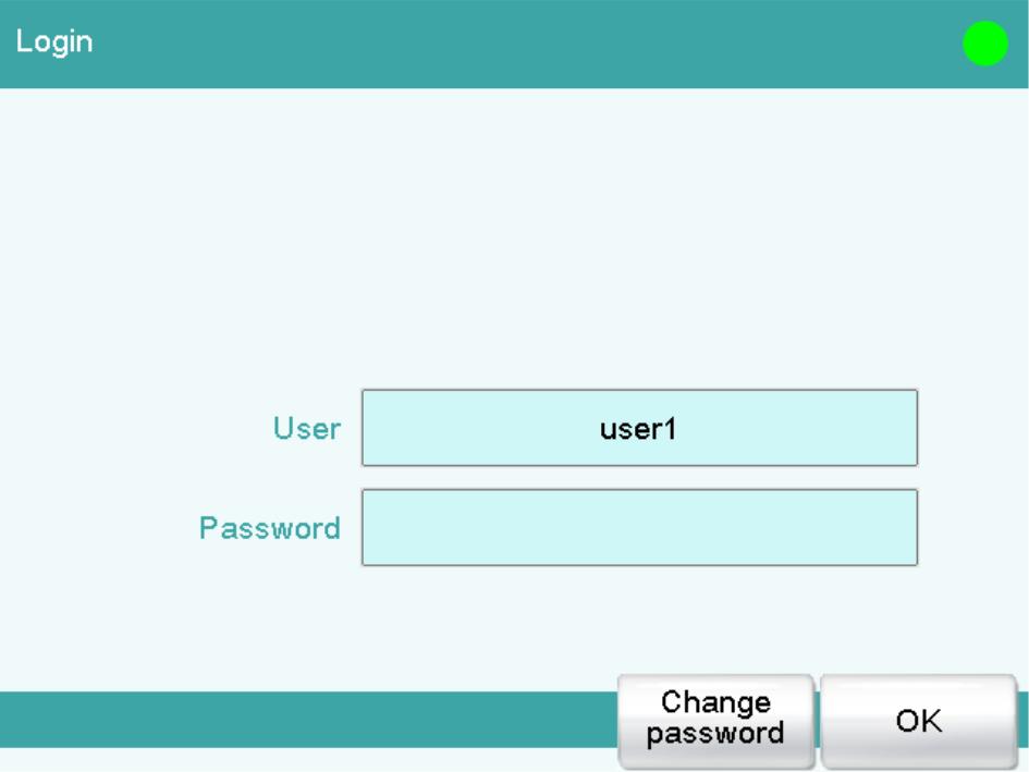 8 Setting up the user administration Activate Password required. Many settings are possible in the login options. Consult the manual of the 917 Coulometer to look these up if necessary.