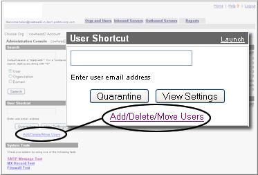 The name in the gray bar changes, indicating that you're now looking at your new org's settings. 3. Next, move your staff users to the new org.