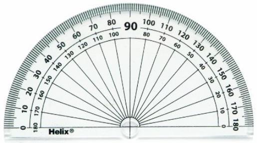 Angles are measured with degrees. 4 types of angles. Think about the type of angle when measuring, then you will know how to read the protractor.