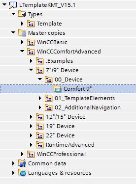 2.4 Creating an HMI project with the HMI template library Requirement The following section describes how to use and customize the template library.