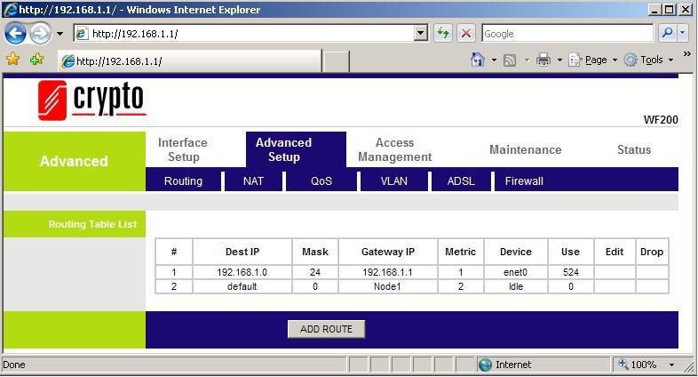 6 Advanced Setup 6.1 Firewall User can enable or disable firewall feature of the ADSL router in the following page.