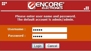Input the Username and Password, and the click [Login] button to navigate into the