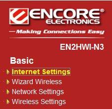 3.1 Basic Click on the Basic link on the navigation drop-down menu. 3.1.1 Internet Settings This chapter describes how to use the wizard to configure the WAN, LAN, and wireless settings.