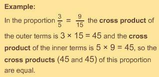 Objective 32: The Equivalency Property of a Common Fraction; Reducing Fractions Cross Product Every proportion has two cross products - the cross product of the outer terms, and the cross product of