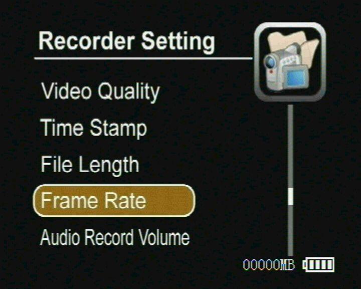 Audio Record Volume : You can adjust the