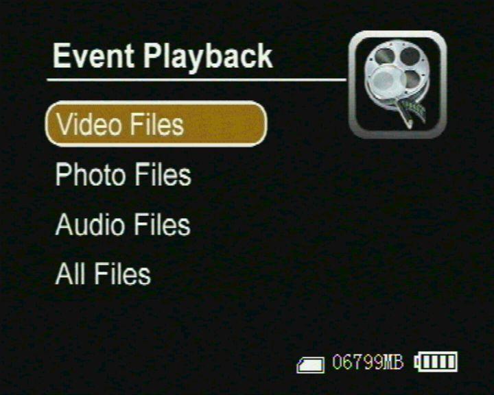 Select one files then pressed the end key to playback the files, as shown in the following figure Playing back record files: Playback evidence Play back the