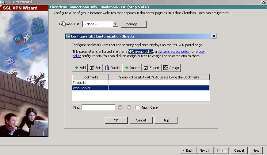 g. Click OK to continue and return to the Configure GUI Customization Objects