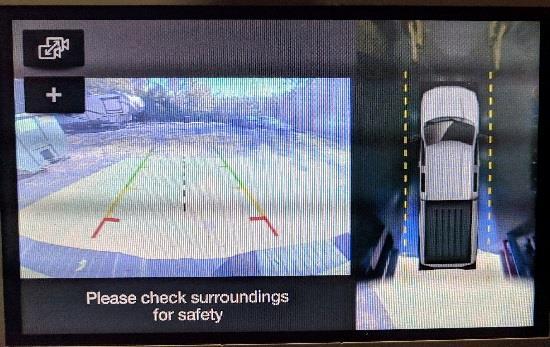 image (whether front, rear, cargo or surround view) is retained when switching back and fourth from radio screen to camera