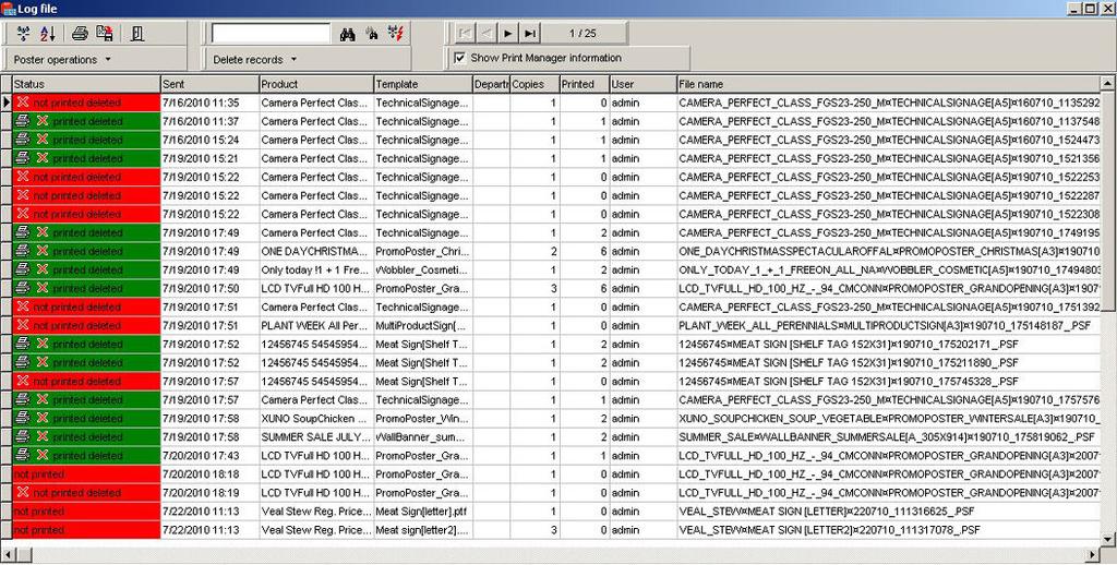 Configure the log file and reporting activity View, print or archive the 'Log file' View, print or archive the 'Log file' Introduction You can make reports of the activity of the Data Entry.
