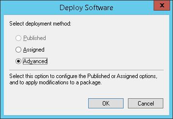 Figure 8: Deployment method for Visual C++ runtime msi Figure 9: Adding the modifications to the package 1.4. Deployment of.net 4.5 Framework The.Net framework setup come as a.exe file.