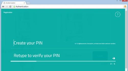 Please make note of the PIN as you will use it to log on following registration.