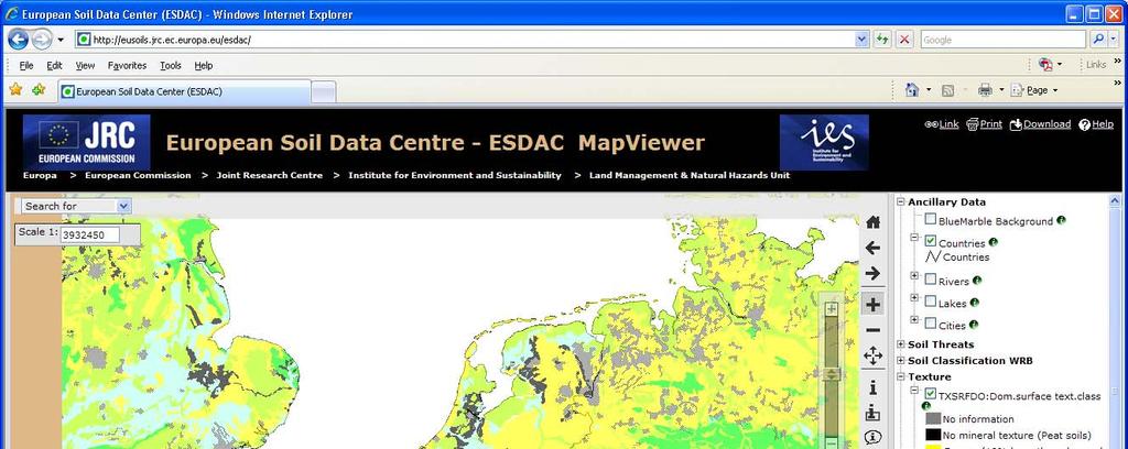 ESDAC Technical Platform: Map Viewer