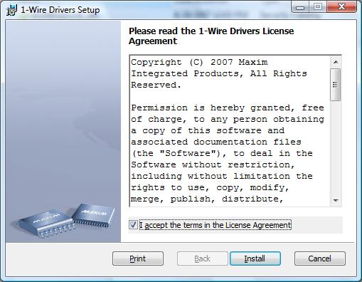 This window will ask you to read the drivers license agreement.