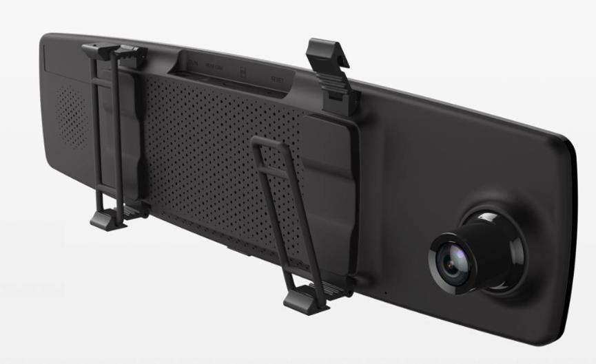 Front Camera Rear Camera 138 FOV(D) 120 FOV(D) YI Mirror Dash Camera features a high-end video processor with 30fps recording. With a high efficient H.