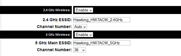 4GHz Wireless Name is Hawking_HW7ACW_2.