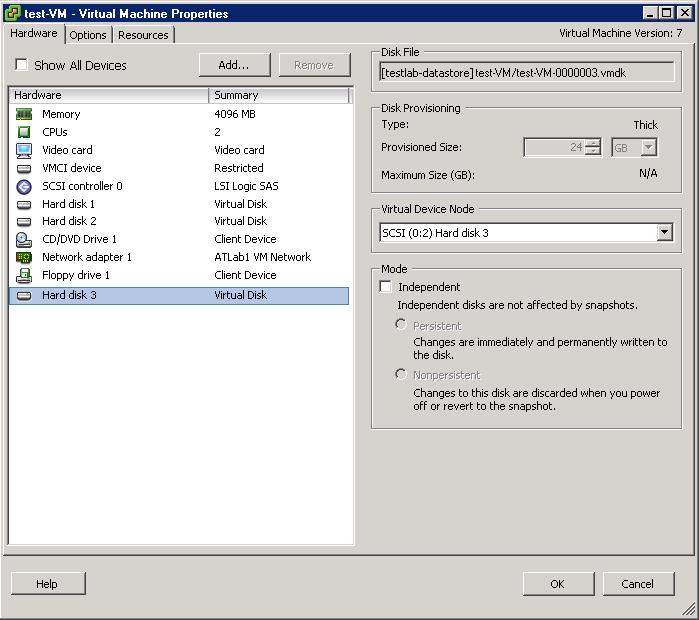 Validation Open the vsphere Client and make sure that the target VM is powered